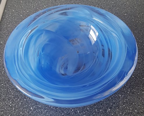 Blue Bowl and Centerpiece by Anna Ehrner for Kosta Boda, 1990s-QDP-1295712