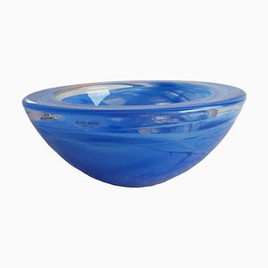 Blue Bowl and Centerpiece by Anna Ehrner for Kosta Boda, 1990s-QDP-1295712