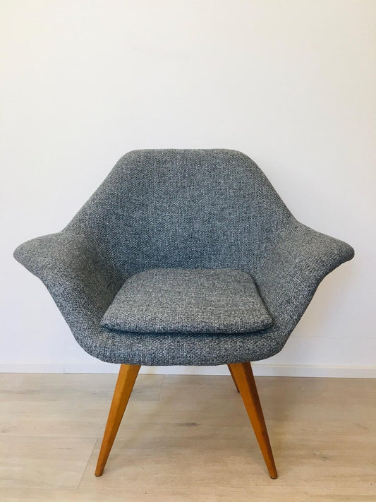 Blue Bucket Armchair by Miroslav Navratil, 1960s