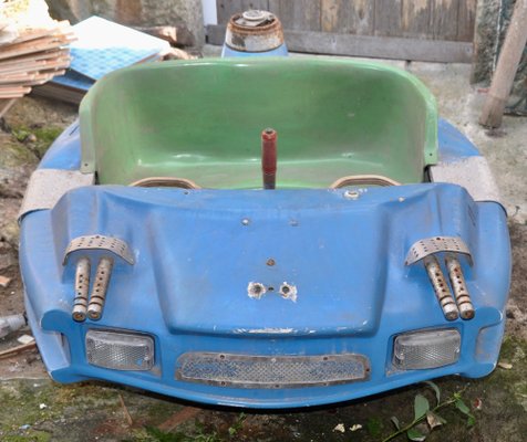 Blue Carousel Aircraft with Submachine Guns, 1960s-ROJ-1718529