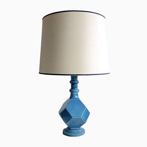 Blue Ceramic Geometric Table Lamp, 1960s-MB-711620