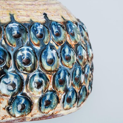 Blue Ceramic Pendant Light, Denmark, 1970-VDW-1756136