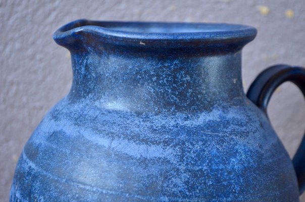 Blue Ceramic Pitcher Vase with Flow by Töpfer Julchen-AIU-2017258