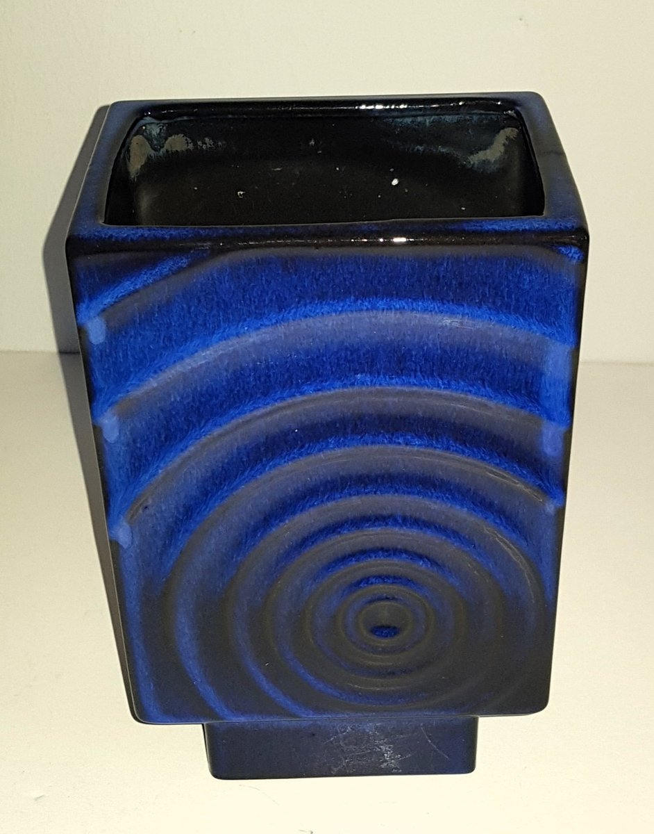 Blue Ceramic Studio Art Vase by Carl Zalloni for Steuler, 1960s