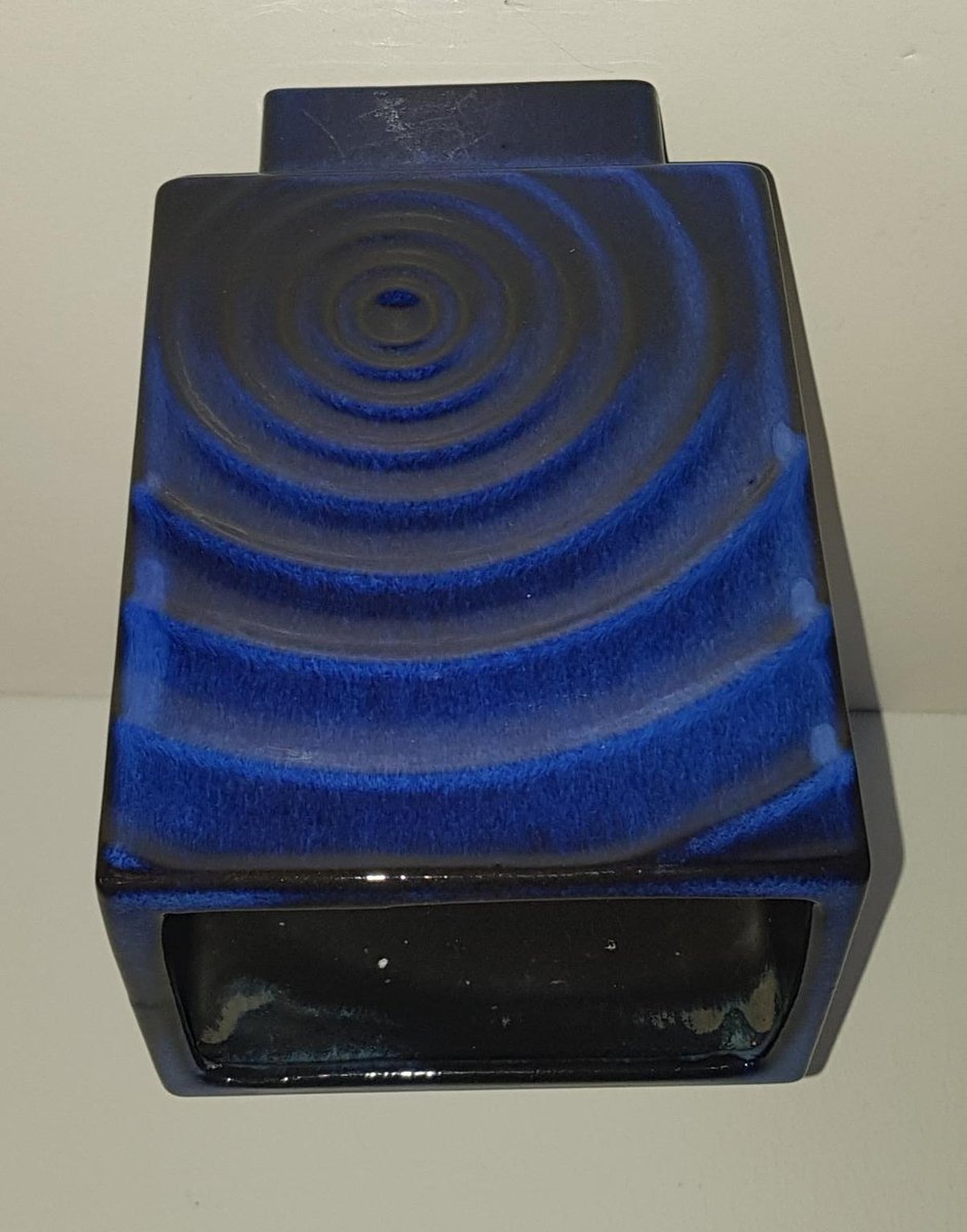 Blue Ceramic Studio Art Vase by Carl Zalloni for Steuler, 1960s