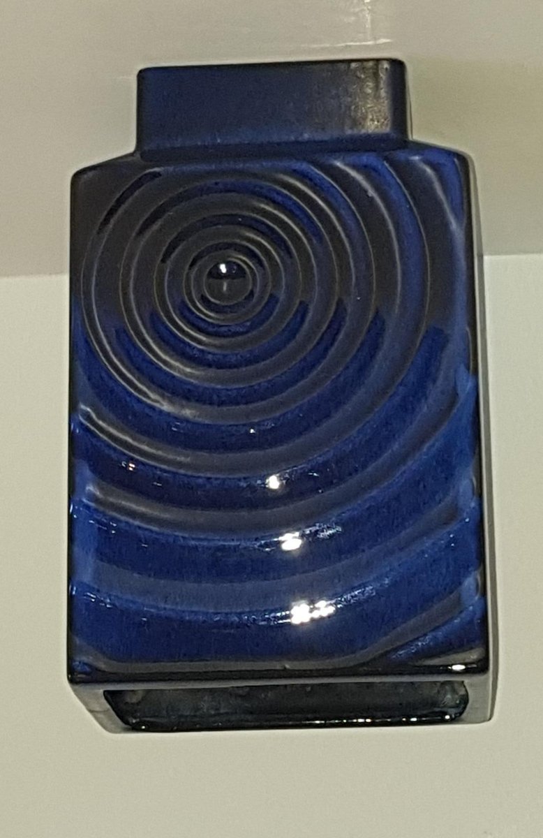 Blue Ceramic Studio Art Vase by Carl Zalloni for Steuler, 1960s-QDP-664409