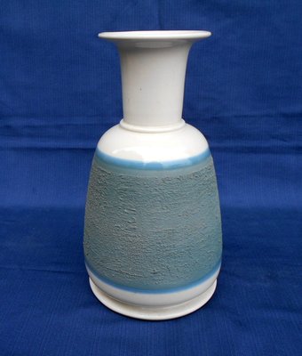 Blue Ceramic Vase by Franco Bucci for Laboratorio Pesaro, 1970s-EI-514485