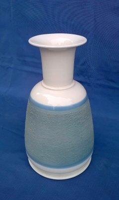 Blue Ceramic Vase by Franco Bucci for Laboratorio Pesaro, 1970s-EI-514485