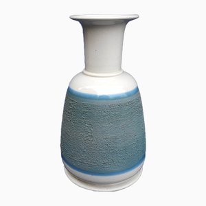 Blue Ceramic Vase by Franco Bucci for Laboratorio Pesaro, 1970s-EI-514485