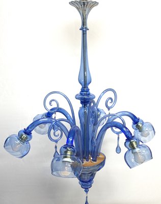 Blue Chandelier attributed to Venini, 1930-XQC-1417042