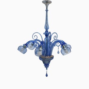 Blue Chandelier attributed to Venini, 1930-XQC-1417042