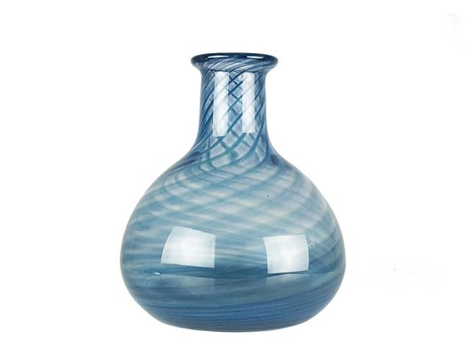 Blue & Clear Murano Glass Vase from Barovier & Toso, 1960s-RD-1780769