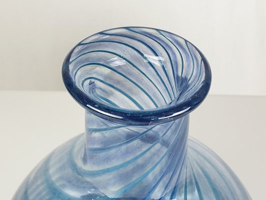 Blue & Clear Murano Glass Vase from Barovier & Toso, 1960s-RD-1780769