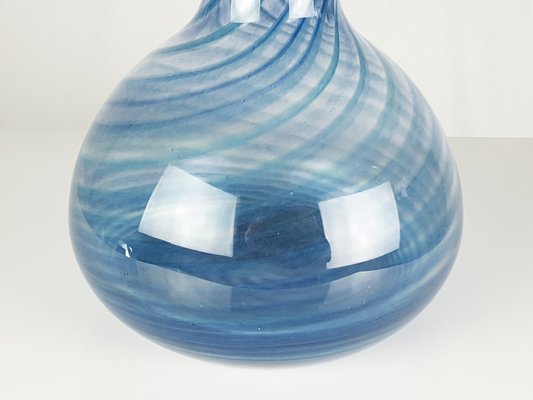 Blue & Clear Murano Glass Vase from Barovier & Toso, 1960s-RD-1780769