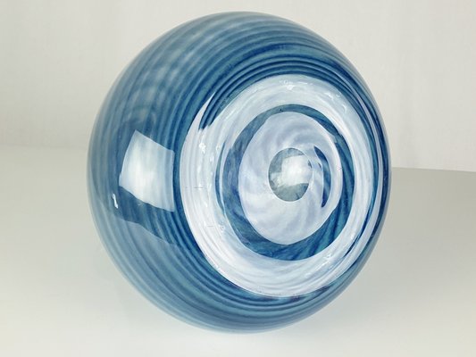 Blue & Clear Murano Glass Vase from Barovier & Toso, 1960s-RD-1780769