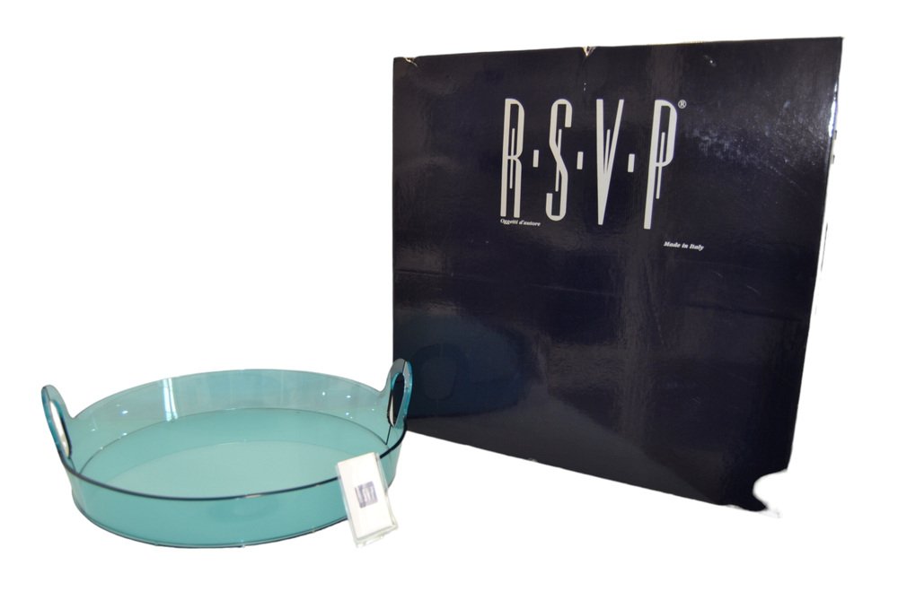 Blue Crystal Akasma Tray by Satyendra Pakhalé for RSVP