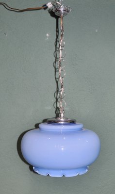 Blue Crystal Roof Lamp, 1970s-ROJ-1454618