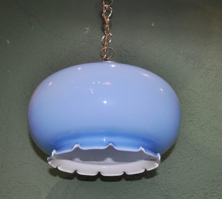 Blue Crystal Roof Lamp, 1970s-ROJ-1454618