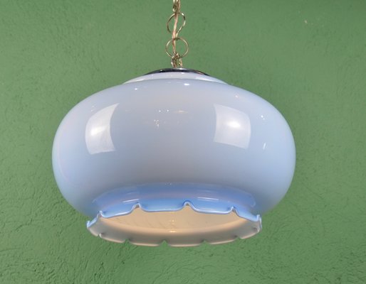 Blue Crystal Roof Lamp, 1970s-ROJ-1454618