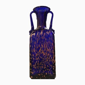 Blue Crystal Vase with Rose Gold Speckles from Joska, 1970s-LCR-824454