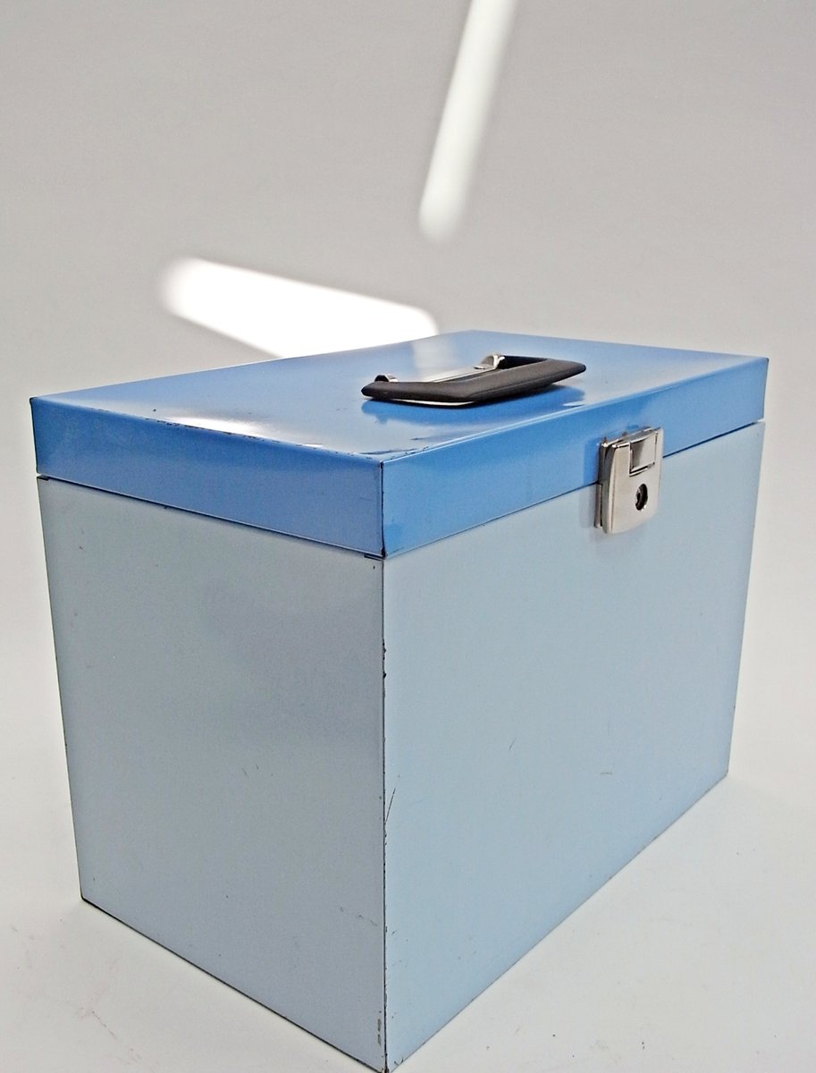 Blue Document Box in Coloured Metal Sheet