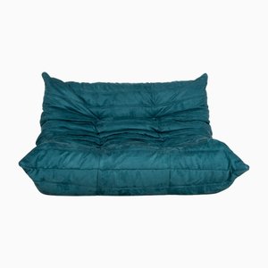 Blue Fabric Togo 2-Seater Sofa by Michel Ducaroy for Ligne Roset-RQW-2016707