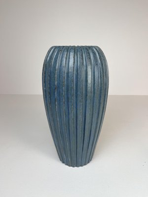 Blue Floor Vase by Vicke Lindstrand, 1950s, Sweden-UYK-935023