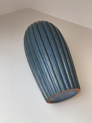 Blue Floor Vase by Vicke Lindstrand, 1950s, Sweden-UYK-935023