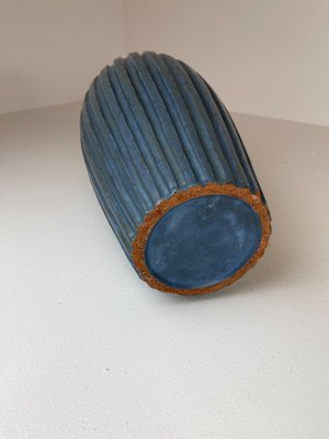 Blue Floor Vase by Vicke Lindstrand, 1950s, Sweden-UYK-935023