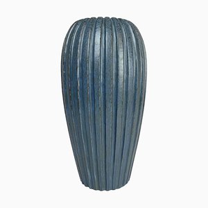 Blue Floor Vase by Vicke Lindstrand, 1950s, Sweden-UYK-935023