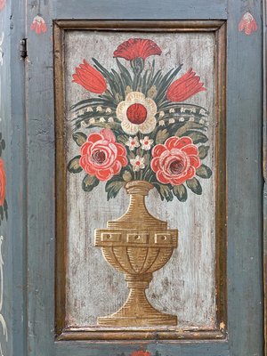 Blue Floral Painted Cabinet, 1811-BGS-2034596