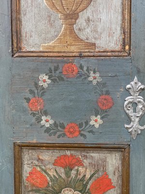 Blue Floral Painted Cabinet, 1811-BGS-2034596