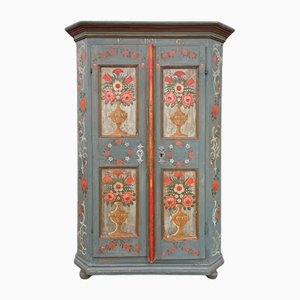 Blue Floral Painted Cabinet, 1811-BGS-2034596