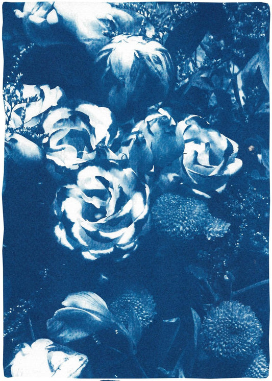 Blue Flower Bouquet, 2020, Cyanotype