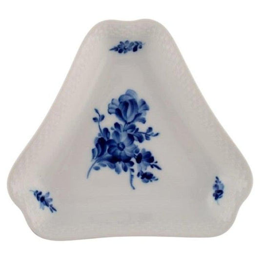 Blue Flower Braided Triangular Model Number 10/8278 Dish from Royal Copenhagen