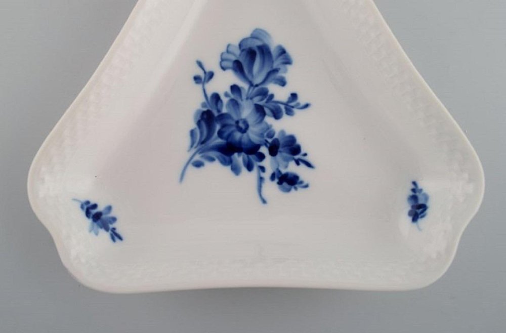 Blue Flower Braided Triangular Model Number 10/8278 Dish from Royal Copenhagen