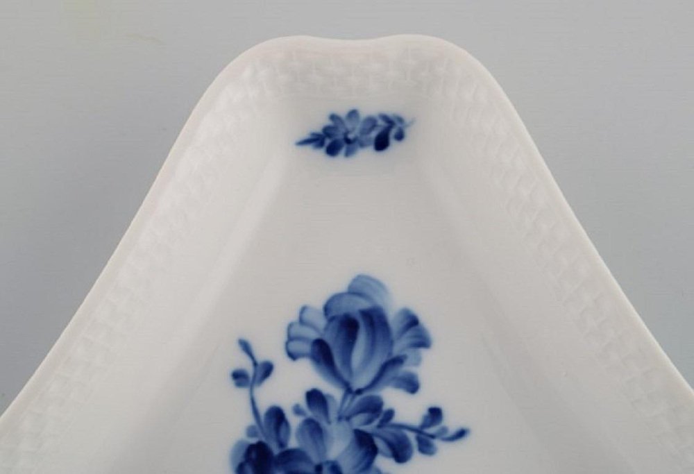 Blue Flower Braided Triangular Model Number 10/8278 Dish from Royal Copenhagen