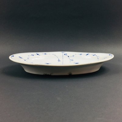 Blue Fluted Porcelain Serving Platter from Royal Copenhagen, Denmark, 19th Century-BMM-1822068