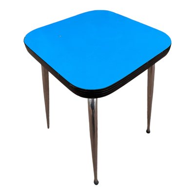 Blue Formica Table & Chairs from Jafae, 1960s, Set of 5-SDV-2018428