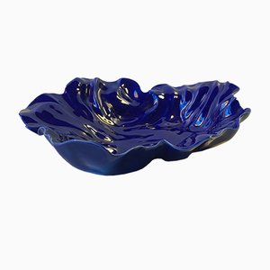 Blue Freeform Natura Dish by Ole Kortzau for Royal Copenhagen, 1990s-LCR-685044