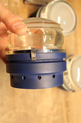 Blue Fresnel Wall Lamp from Oluce, 1960s-EH-953581