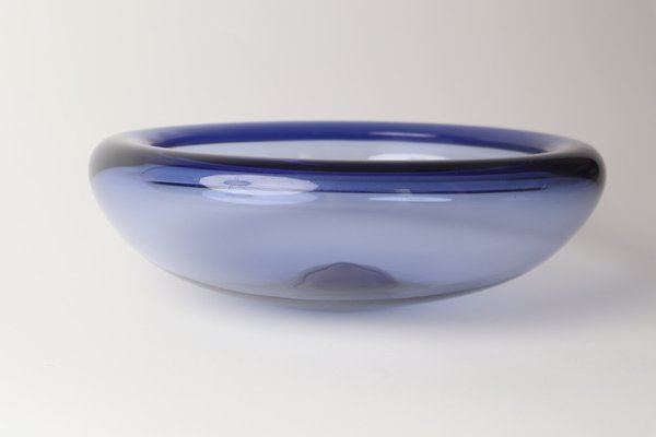 Blue Glass 17792 Fruit Bowl By Per Lütken for Holmegaard-ESB-1368093