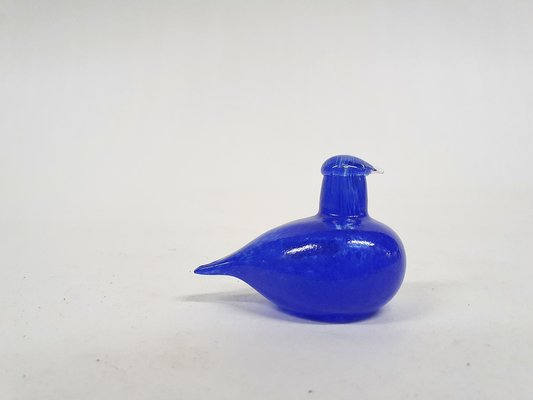 Blue Glass Bird by Oiva Toikka for Iittala, Finland, 1970s-ZO-1363575