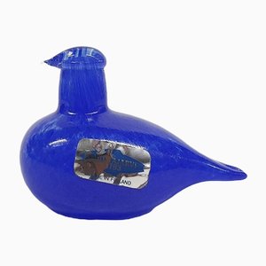 Blue Glass Bird by Oiva Toikka for Iittala, Finland, 1970s-ZO-1363575