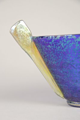 Blue Glass Bowl by Marie Kirschner for Johann Loetz Witwe, 1936-TQA-1322121