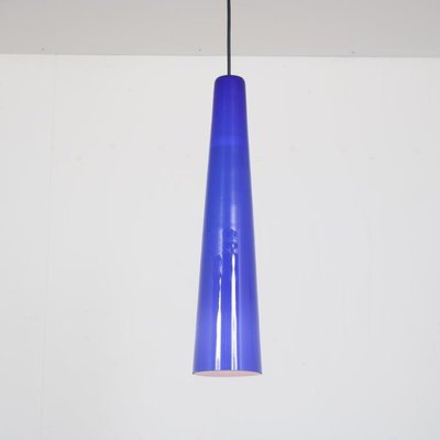 Blue Glass Hanging Lamp by Vistosi, Italy, 1960s-DV-1433165