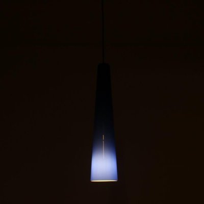 Blue Glass Hanging Lamp by Vistosi, Italy, 1960s-DV-1433165