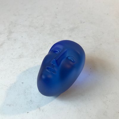 Blue Glass Head by Bertil Vallien for Kosta Boda-LCR-987947