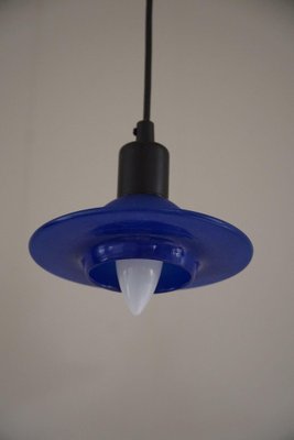 Blue Glass Pendants from Design Light A/S, Denmark, 1990s, Set of 4-MXF-1410669