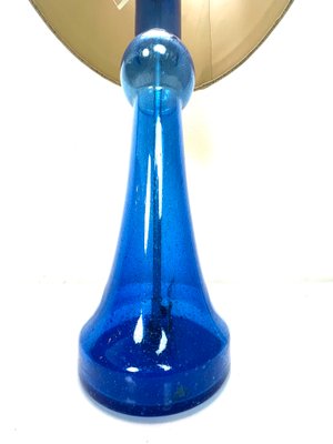 Blue Glass Table Lamp attributed to Nanny Still for Raak, 1970s-WZZ-1388706